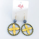 EARRINGS -Pasefika acrylic & pearl style
