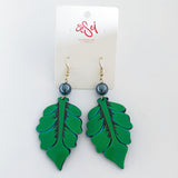 EARRINGS -Pasefika acrylic & pearl style