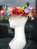 COURONNE DE FLEURS - 57CM