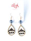 EARRINGS -Pasefika gold & pearl style