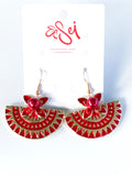 EARRINGS -Pasefika gold & pearl style