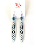 EARRINGS -Pasefika acrylic & pearl style