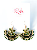 EARRINGS -Pasefika gold & pearl style