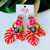 EARRINGS -Leaf style