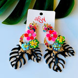 EARRINGS -Leaf style