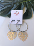 EARRINGS -Leaf style