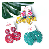 EARRINGS -Leaf style