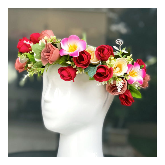 COURONNE DE FLEURS -55CM
