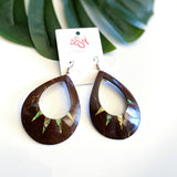 EARRINGS -Samoa coconut shell designed